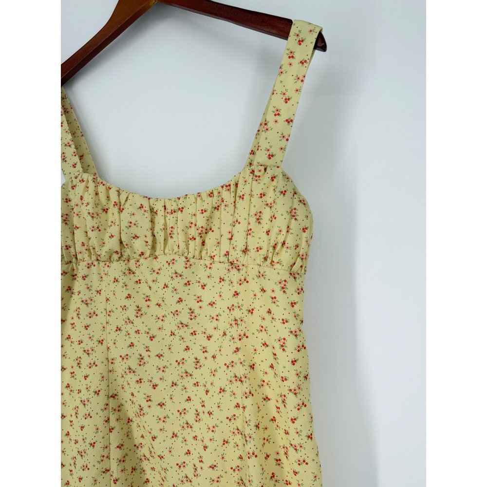 Princess Polly Women's Dress 10 Milkmaid Coquette Butter Yellow Cottagecore Y2K - Picture 3 of 14